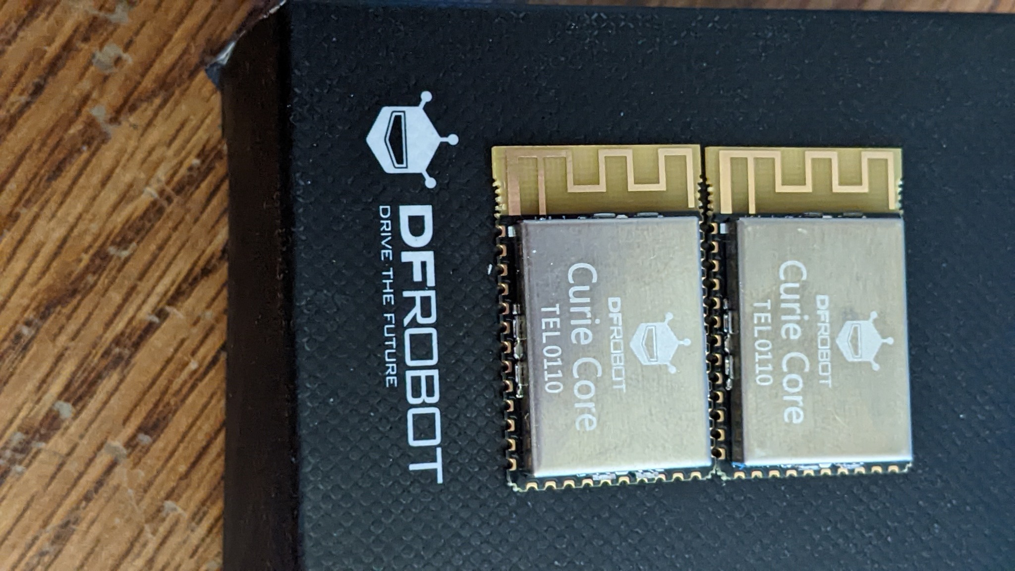 Two DFRobot CurieCore TEL0110 modules supplied by General Vision